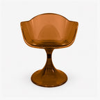 Fauteuil Tulipe – chaise pied tulipe Amber ambre - Décoration intérieure | DECOLUCCE By Hanna