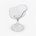 Chaise pied tulipe transparente, Fauteuil Tulipe Clear Decolucce Porto-Vecchio – photo 3