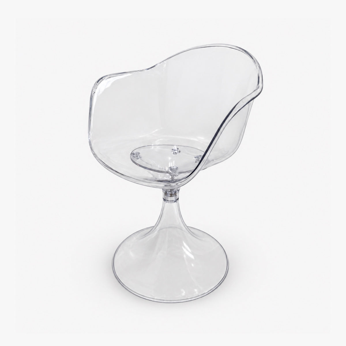 Chaise pied tulipe transparente, Fauteuil Tulipe Clear Decolucce Porto-Vecchio – photo 3