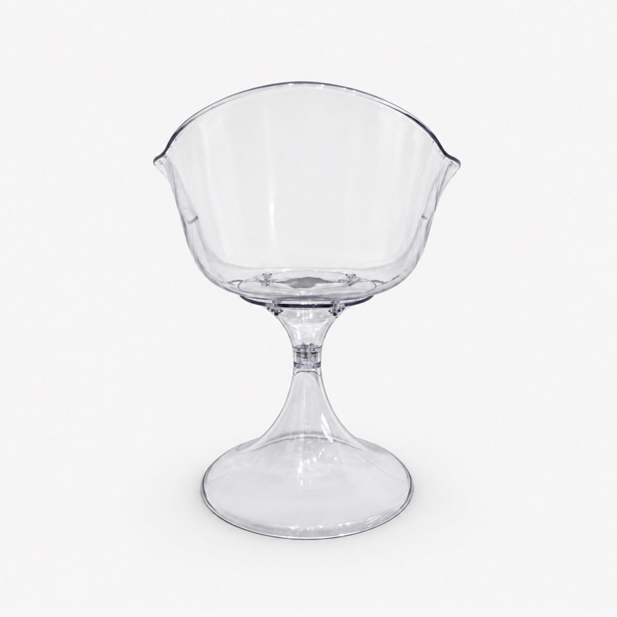 Fauteuil Tulipe transparent pour salle à manger ou petite pièce – photo 5
