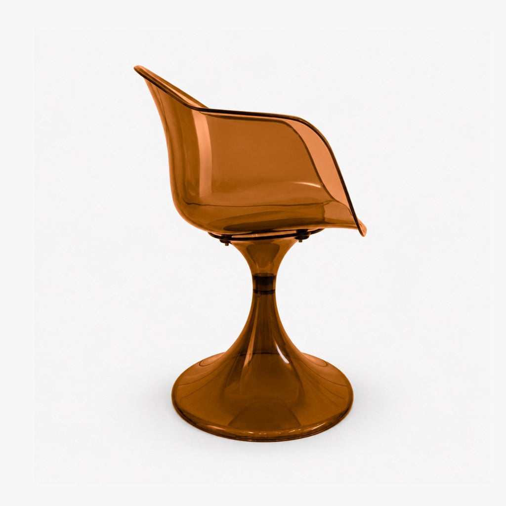 Fauteuil Tulipe – chaise pied tulipe Amber ambre - Décoration intérieure | DECOLUCCE By Hanna