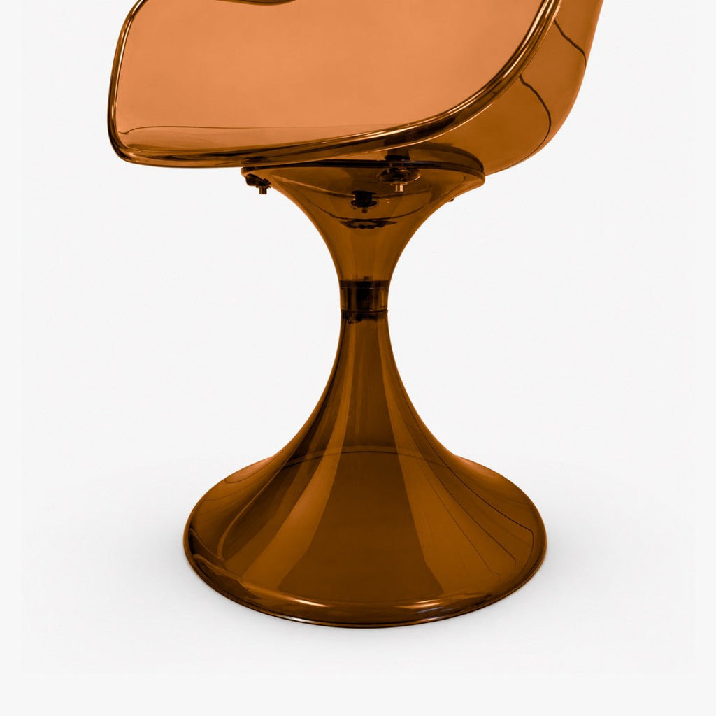 Fauteuil Tulipe – chaise pied tulipe Amber ambre - Décoration intérieure | DECOLUCCE By Hanna