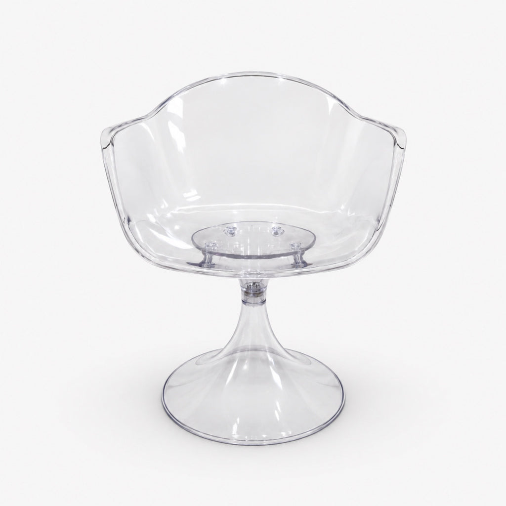Fauteuil Tulipe Clear transparent sur pied tulipe, modèle Norrebro Bazardeluxe – photo 1