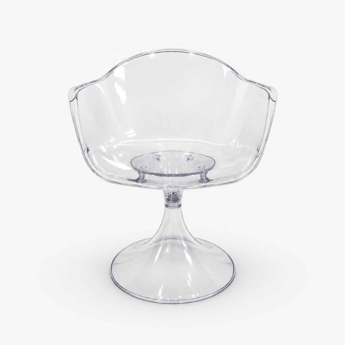 Fauteuil Tulipe Clear transparent sur pied tulipe, modèle Norrebro Bazardeluxe – photo 1