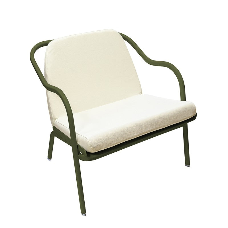 Fauteuil bas confort kaki Allure d'azur