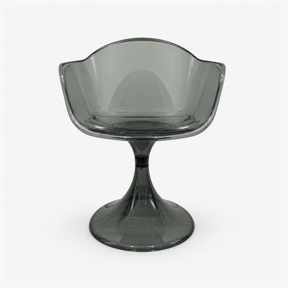 Fauteuil Tulipe – chaise pied tulipe Smoke gris fumé - Décoration intérieure | DECOLUCCE By Hanna