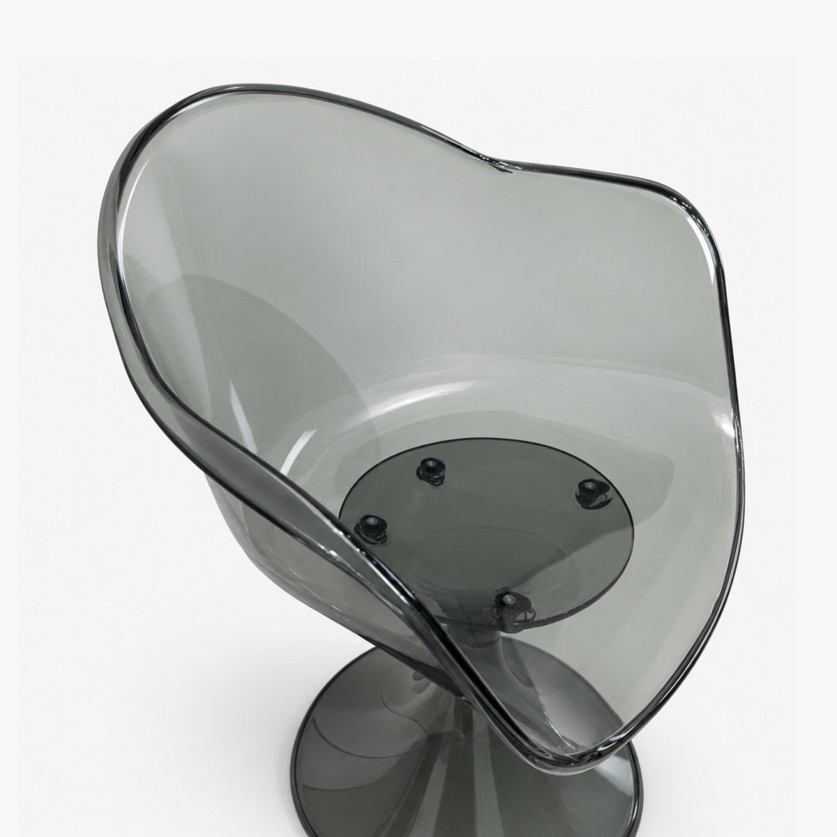 Fauteuil Tulipe – chaise pied tulipe Smoke gris fumé - Décoration intérieure | DECOLUCCE By Hanna