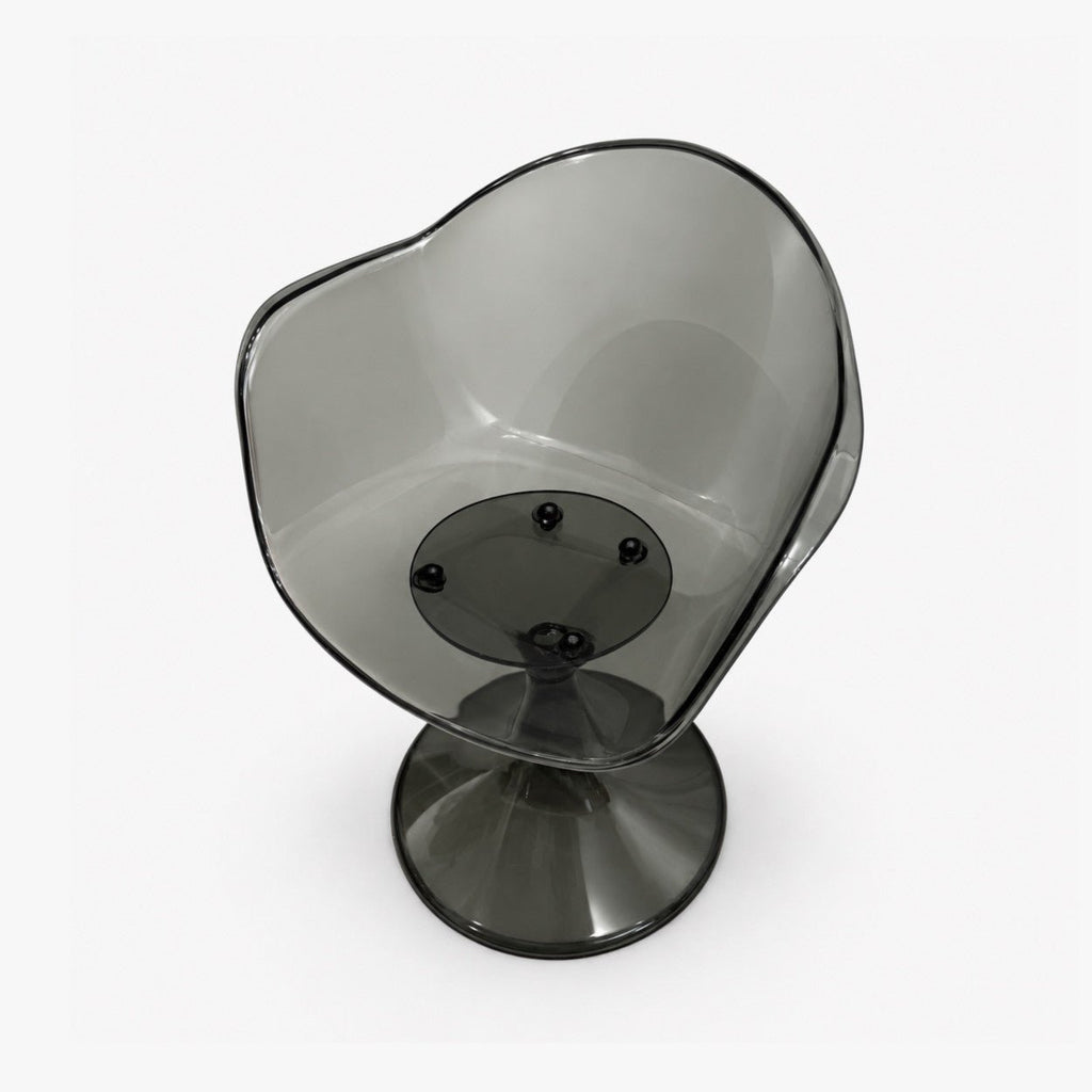 Fauteuil Tulipe – chaise pied tulipe Smoke gris fumé - Décoration intérieure | DECOLUCCE By Hanna