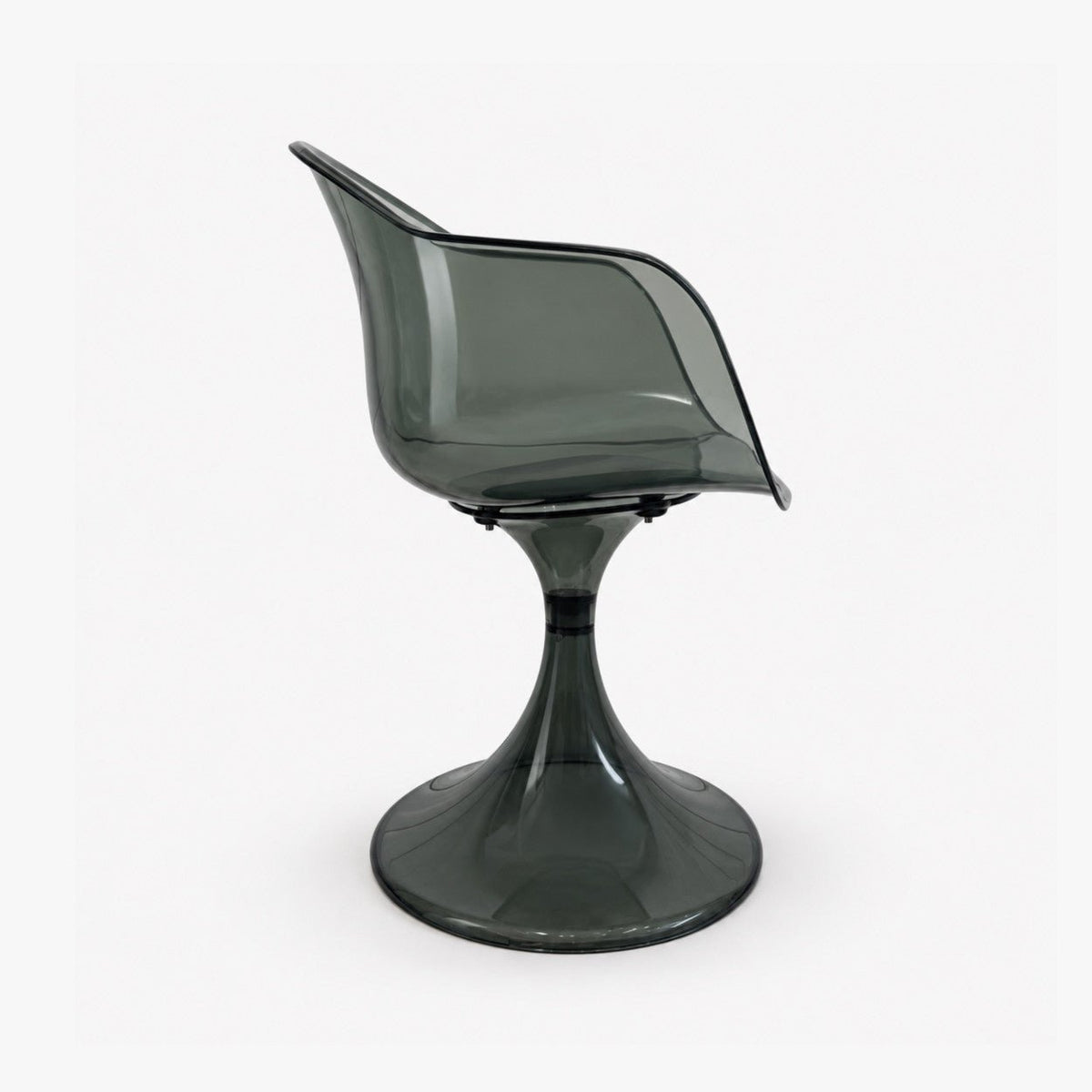 Fauteuil Tulipe – chaise pied tulipe Smoke gris fumé - Décoration intérieure | DECOLUCCE By Hanna