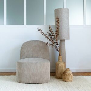 Lampadaire en lin naturel