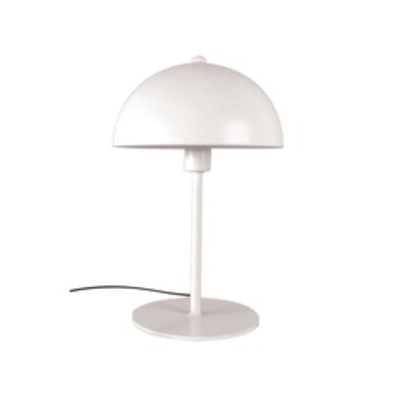Lampe à Poser en Métal Blanc D18cm - Luminaire Design Moderne