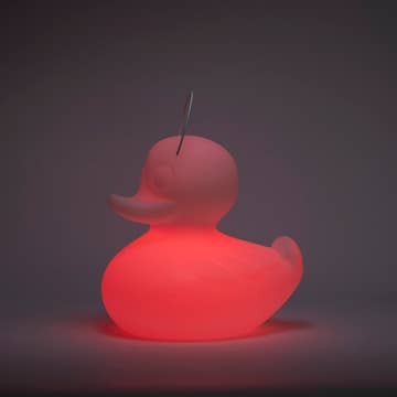 Lampe Canard Flottant Lumineux LED Blanc XL - Décoration intérieure | DECOLUCCE