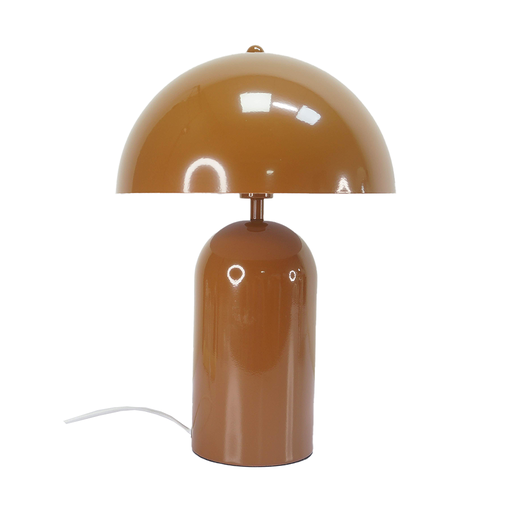 Lampe à poser en métal ocre