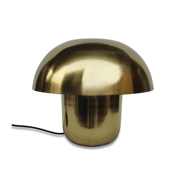 Lampe champignon dorée