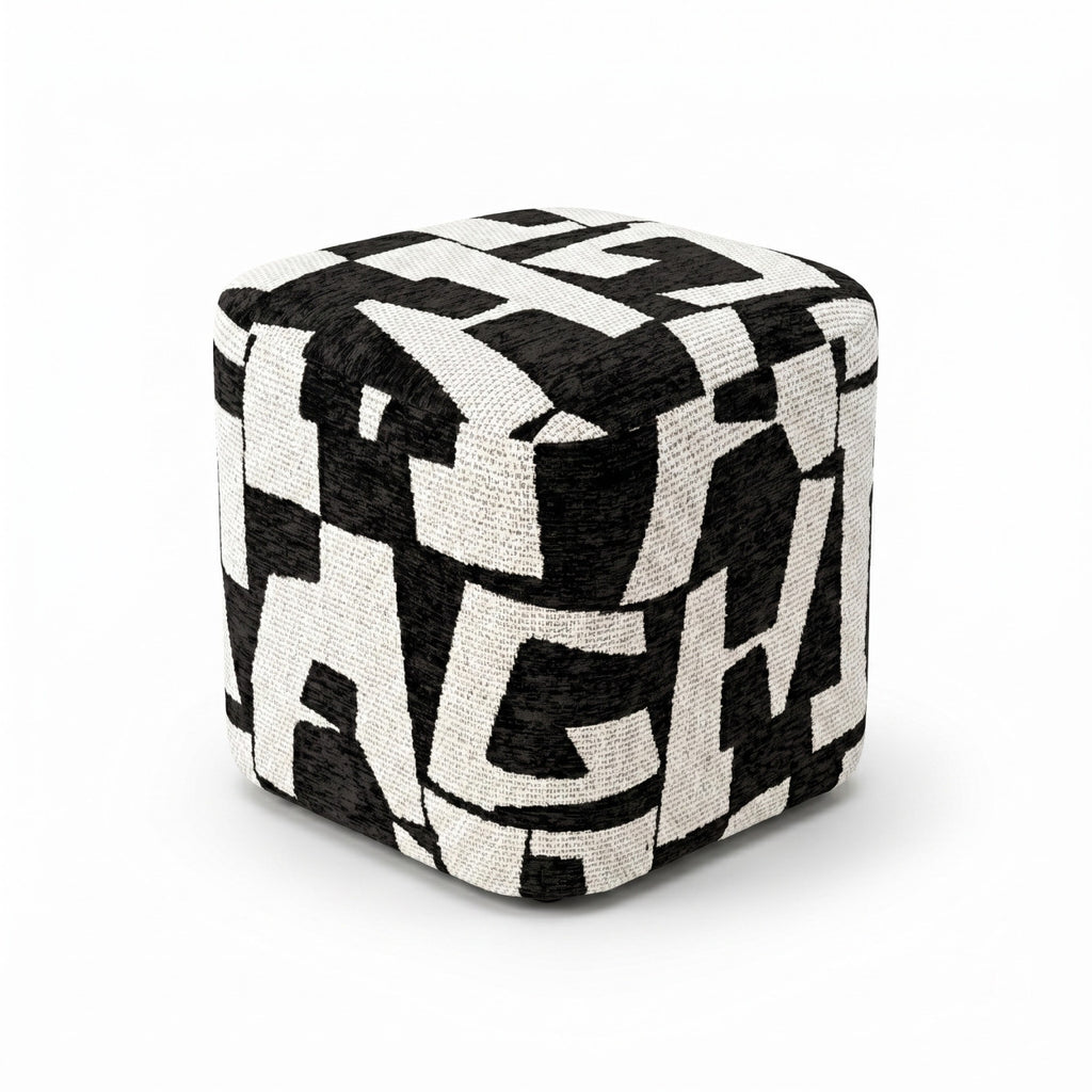 Pouf Kube noir  Bazardeluxe