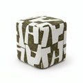 Pouf Kube Kaki - Décoration intérieure | DECOLUCCE