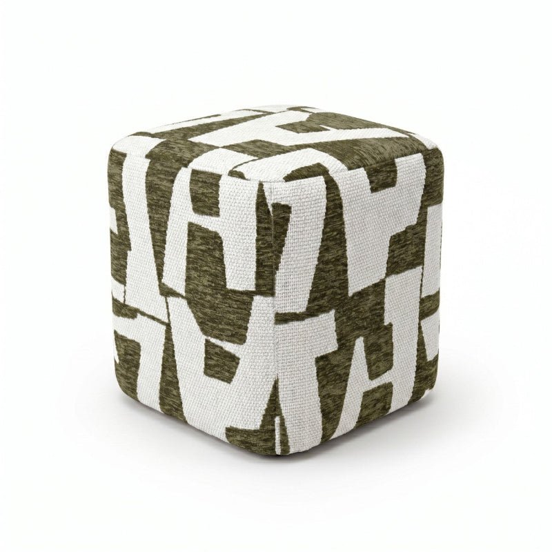 Pouf Kube Kaki - Décoration intérieure | DECOLUCCE