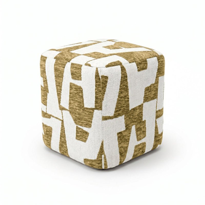 Pouf Kube Mustard – Pouf d'intérieur - Décoration intérieure | DECOLUCCE