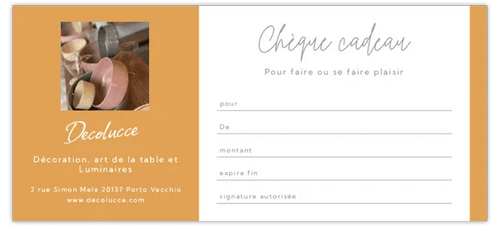 Carte Cadeau Decolucce - Décoration intérieure | DECOLUCCE