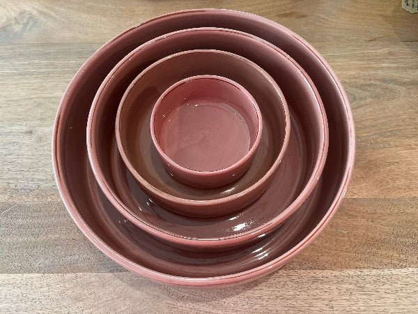 Plat en Céramique Artisanal Vieux rose - Fabrication Française - Décoration intérieure | DECOLUCCE