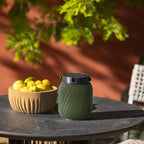 Lampion solaire rechargeable Lolie - Olive  Les Jardins