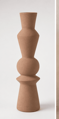 Vase en argile sable – Grand vase déco naturel H72 cm - Décoration intérieure | DECOLUCCE