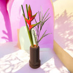 Vase chocolat 3D design – vase décoratif moderne en PLA écoresponsable - Décoration intérieure | DECOLUCCE