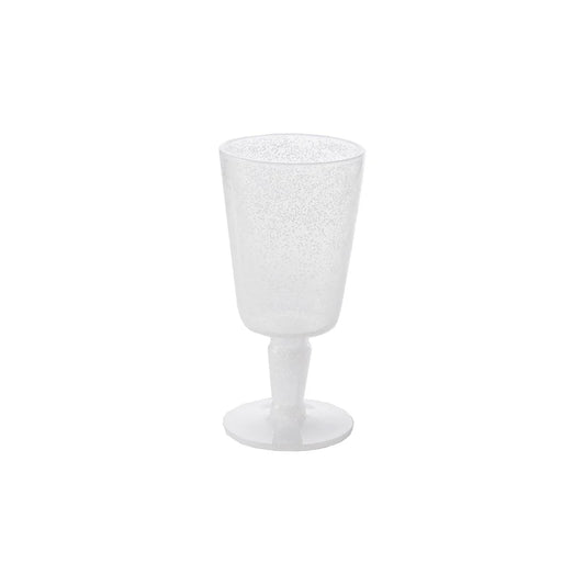 Verre à pied en synthétique blanc lot de 6