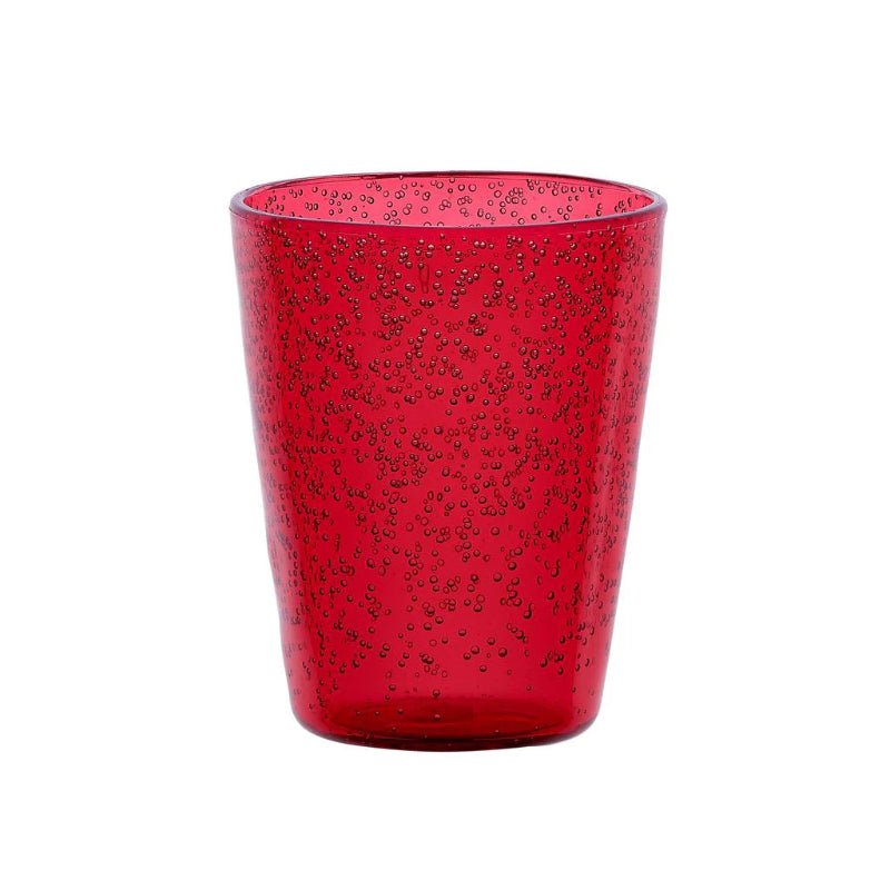 Verre Memento Incassable à bulles ROUGE - Décoration intérieure | DECOLUCCE