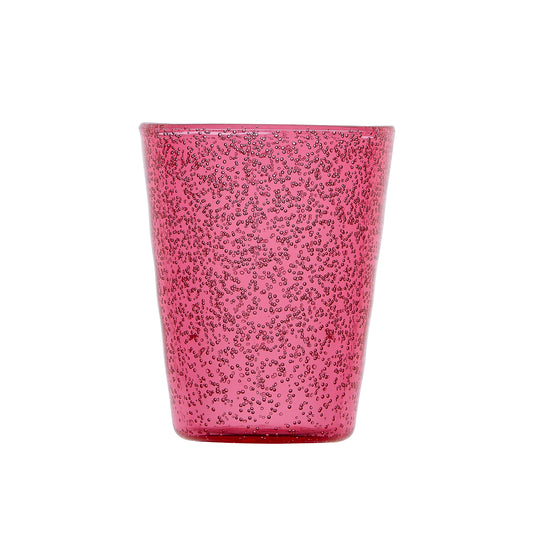 Verre en synthétique Fraise lot de 6
