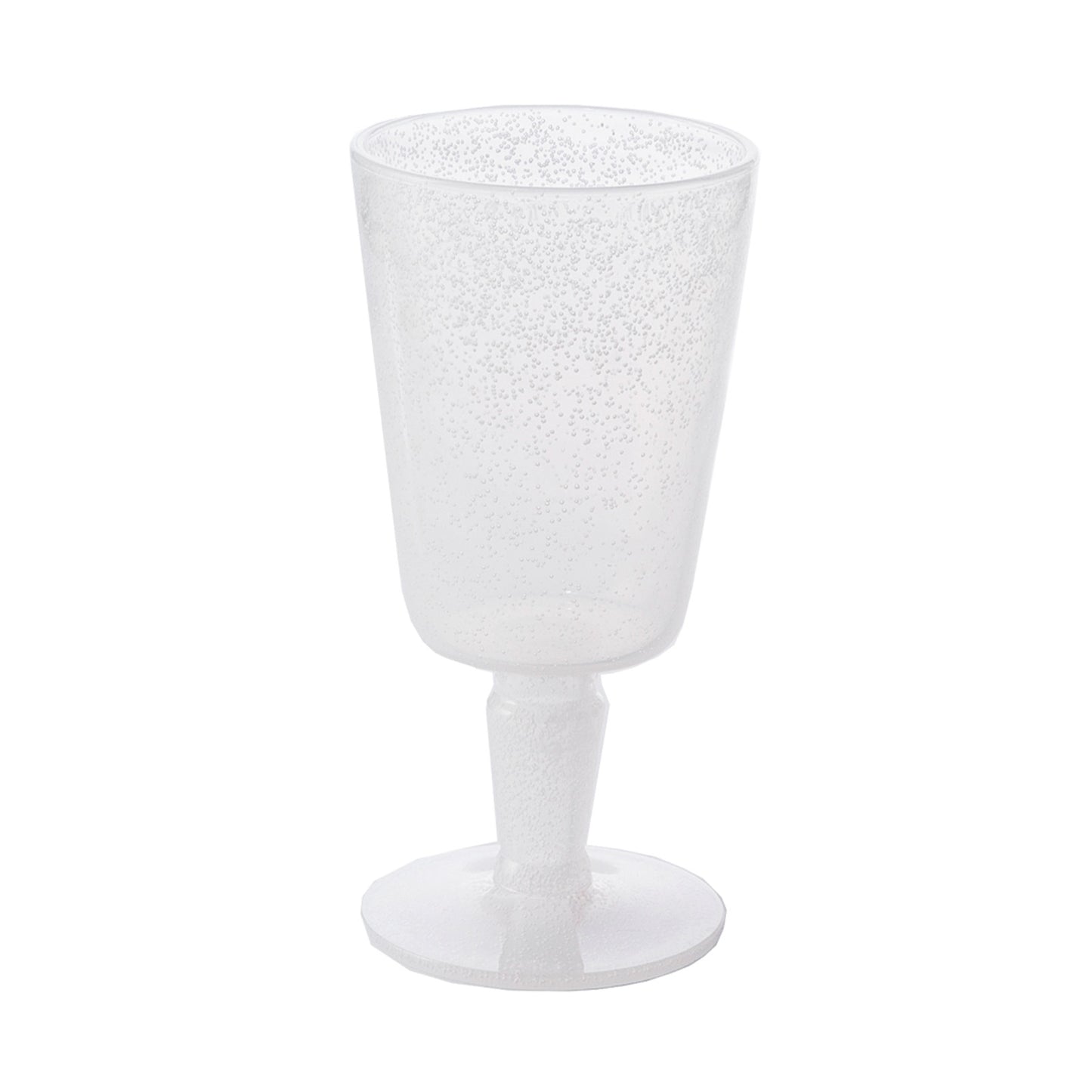 Verre à pied en synthétique blanc (lot de 6)
