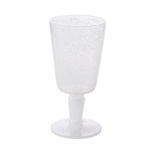 Verre à pied en synthétique blanc (lot de 6)